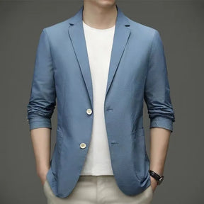 Blazer Casual Masculino em Seda Gelo - Matteo