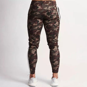 Calça Fitness Jogger Masculina Camuflada - Faixa Lateral