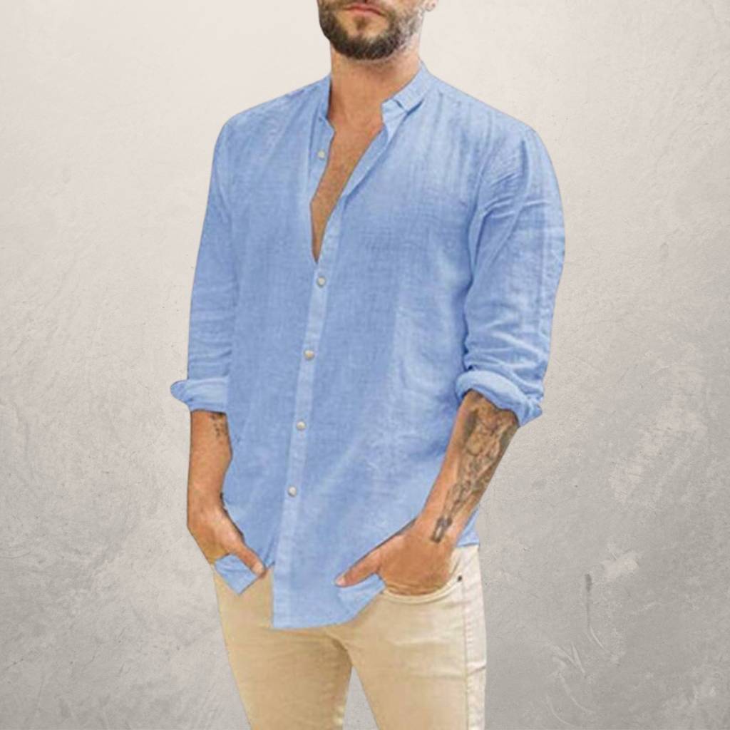 Camisa de Linho Masculina Modelo Alfa