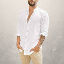 Camisa de Linho Masculina Modelo Alfa