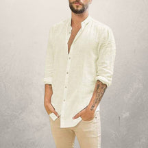 Camisa de Linho Masculina Modelo Alfa