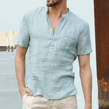 Camisa de Linho Masculino Modelo Triton