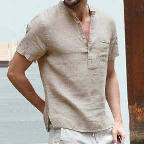 Camisa de Linho Masculino Modelo Triton